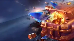 Изображение енота в космическом скафандре с подарочной коробкой, рекламирующего еженедельный бонус в Бонсай Казино на игривом космическом фоне.